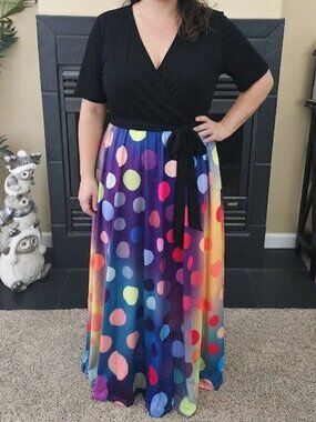 New Shein Plus sz 4xl polka dot dress (fits 18/20)